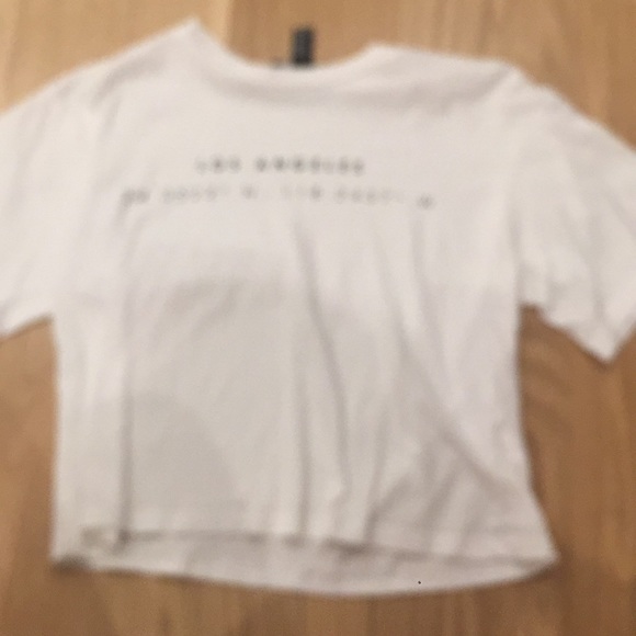 White Forever 21 LA coordinates tee - Picture 1 of 4